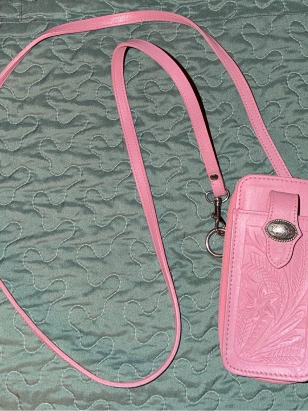 American west pink small wallet/ phone holder